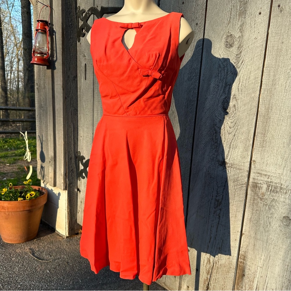 Vintage 1960s Coral Dress